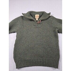 Telluride Clothing Company Men's Large Green 1/4 Zip Pullover Sweater